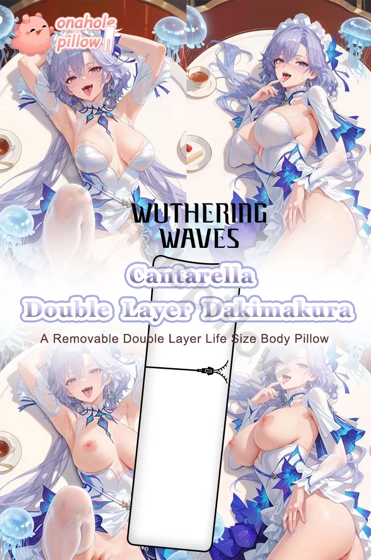 Cantarella Wuthering Waves Double Layer Reversible Body Pillow