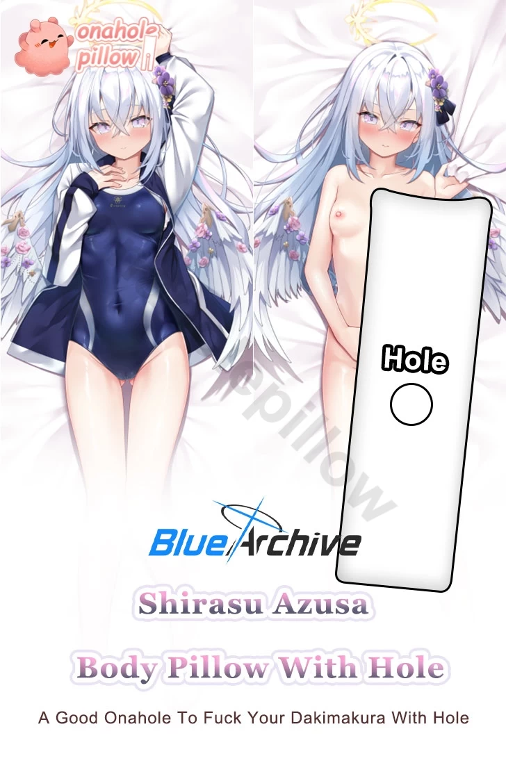 Shirasu Azusa Blue Archive Full Body Fuckable Body Pillow with Hole