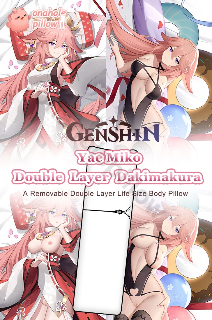 Yae Miko Genshin Impact Detachable Double Layer Body Pillow