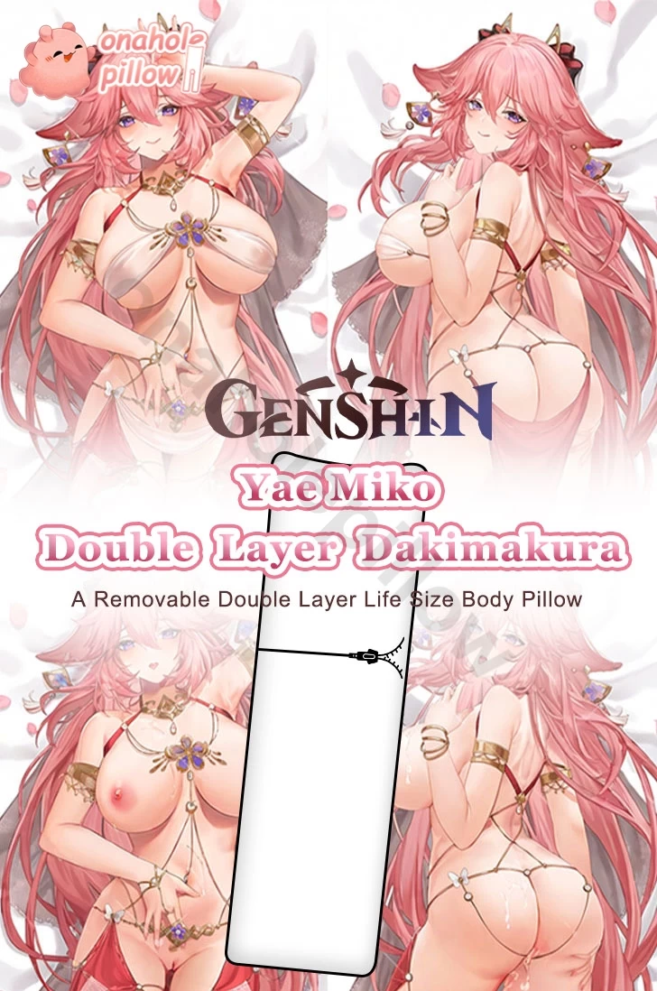 Yae Miko Genshin Impact Detachable Double Layer Body Pillow