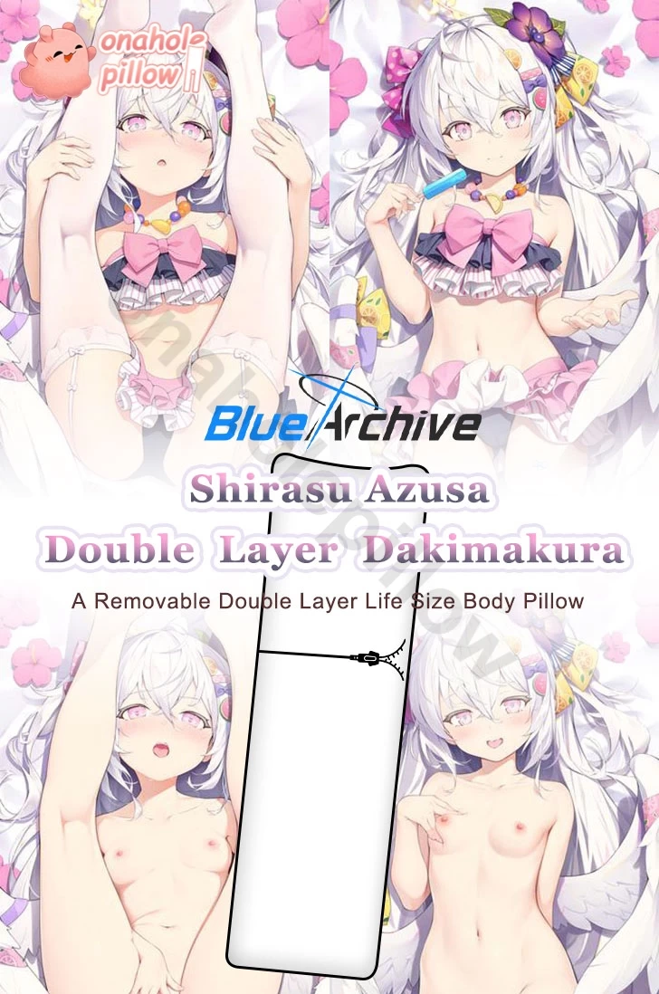 Shirasu Azusa Blue Archive Double Layer Reversible Body Pillow