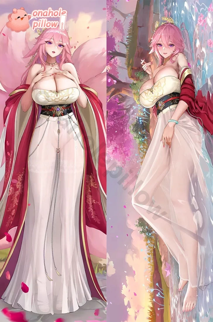 Yae Miko Genshin Impact Double Layer Reversible Body Pillow