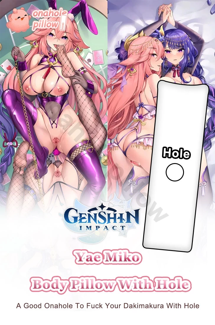 Yae Miko Genshin Impact Full Body Onahole Dakimakura Pillow