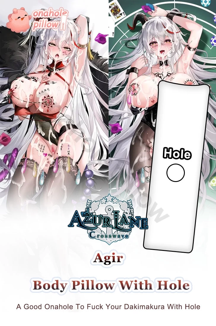 Agir Azur Lane Full Body Onahole Pillow with Hole