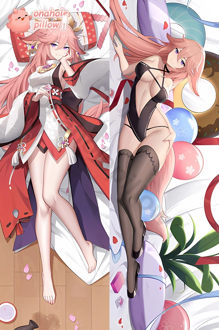 Yae Miko Genshin Impact Detachable Double Layer Body Pillow
