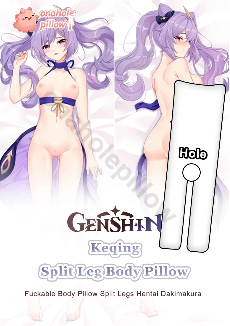 Keqing Genshin Impact Split Leg Body Pillow with Hole