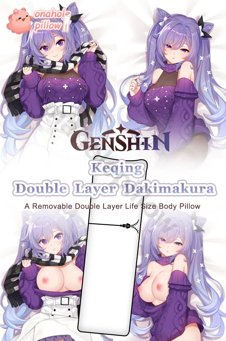 Keqing Genshin Impact Removable Layer Anime Dakimakura