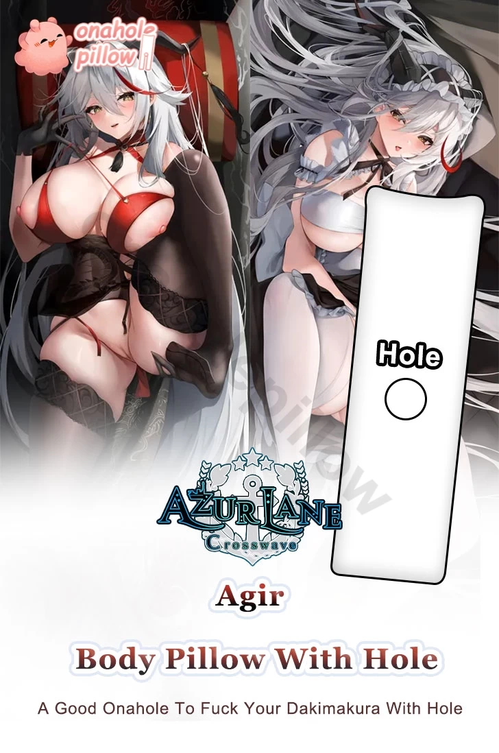 Agir Azur Lane Full Body Onahole Pillow with Hole