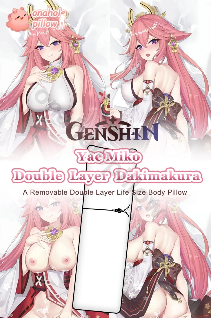 Yae Miko Genshin Impact Dual Layer Reversible Pillow