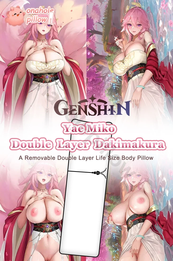 Yae Miko Genshin Impact Double Layer Reversible Body Pillow