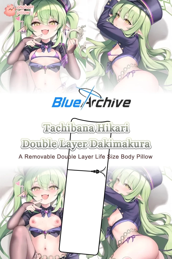 Tachibana Hikari Blue Archive Dual Layer Reversible Pillow