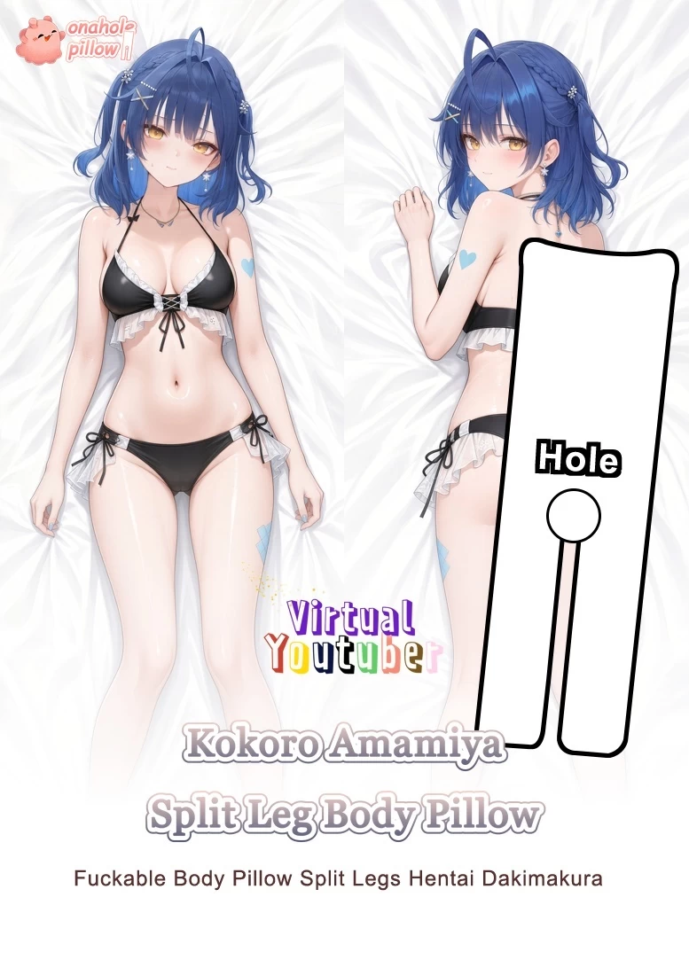 Kokoro Amamiya VTuber Between Legs Pillow with Hole