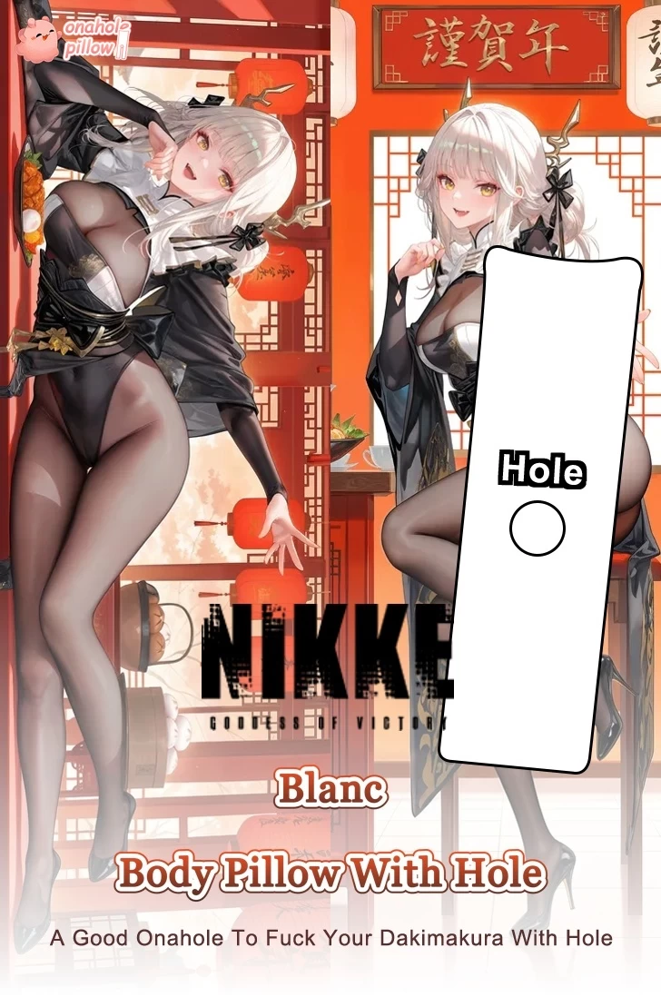 Blanc Goddess of Victory Nikke Full Body Onahole Pillow with Hole