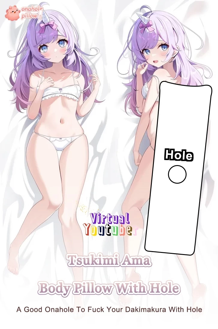 Tsukimi Ama VTuber Full Body Fuckable Dakimakura with Hole