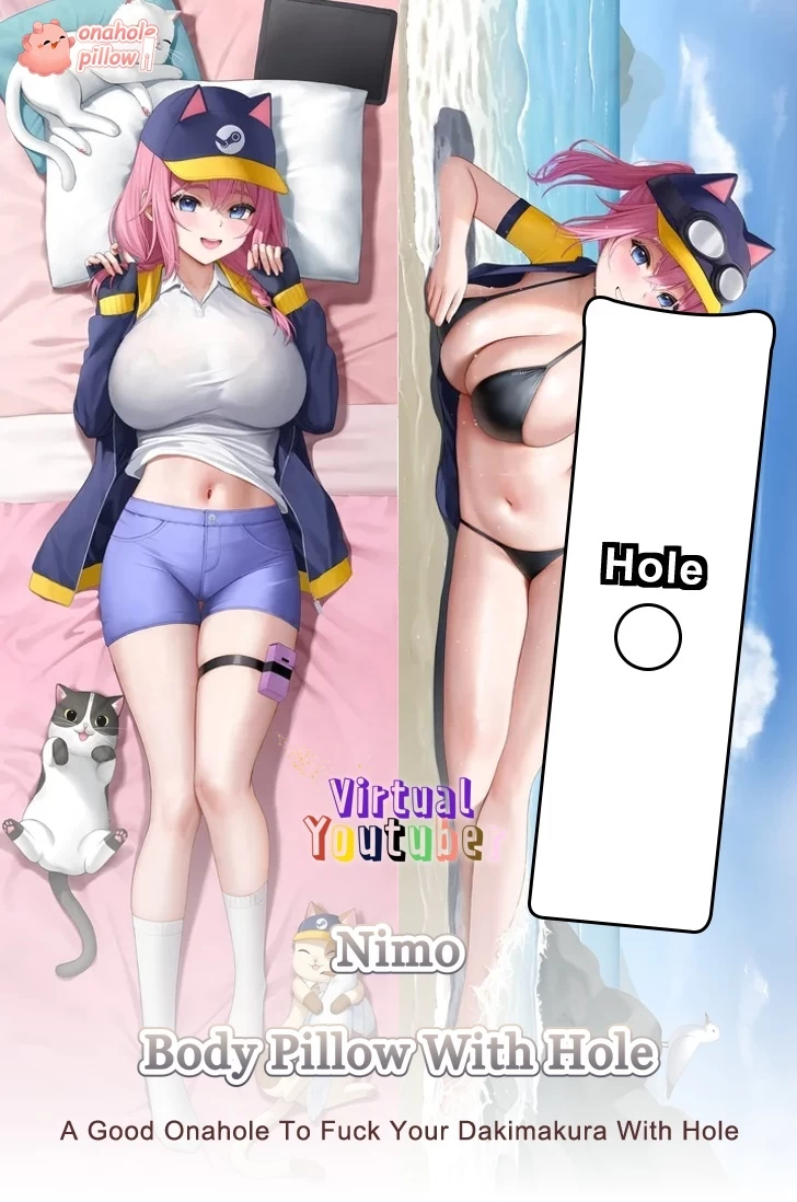 Nimo VTuber Full Body Fuckable Dakimakura with Hole
