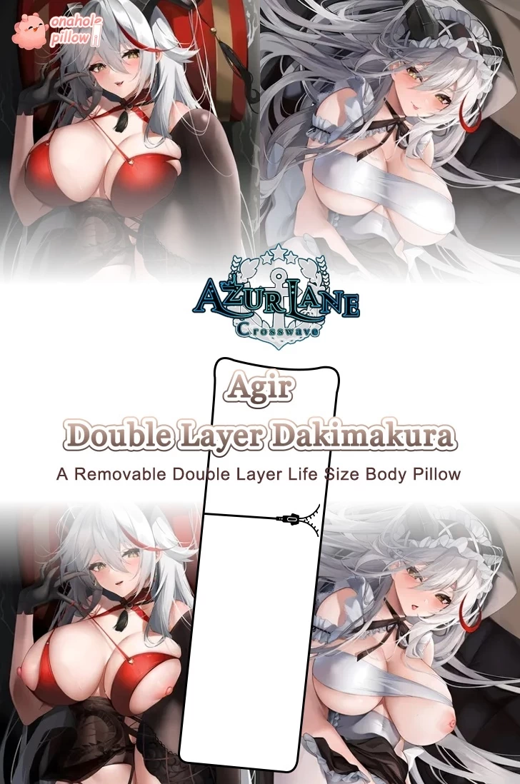 Agir Azur Lane Detachable Double Layer Body Pillow
