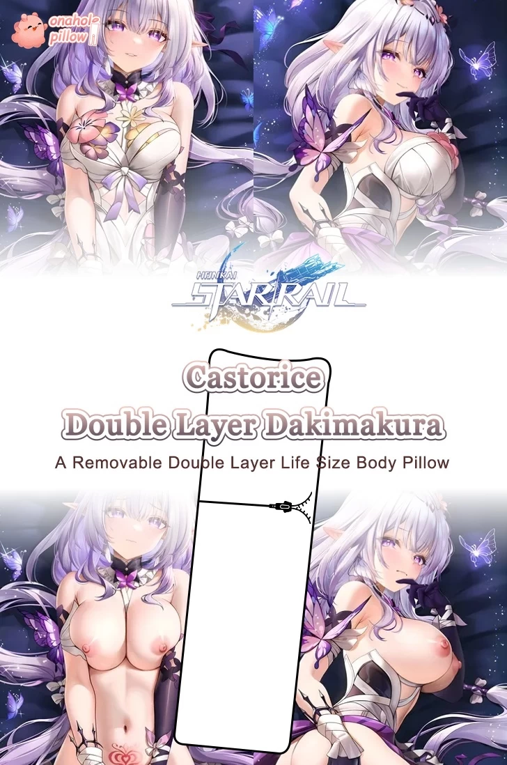 Castorice Honkai Star Rail Detachable Double Layer Body Pillow