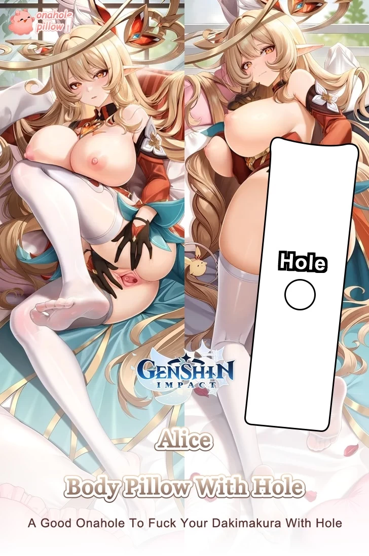 Alice Genshin Impact Full Body Dakimakura Onahole Pillow