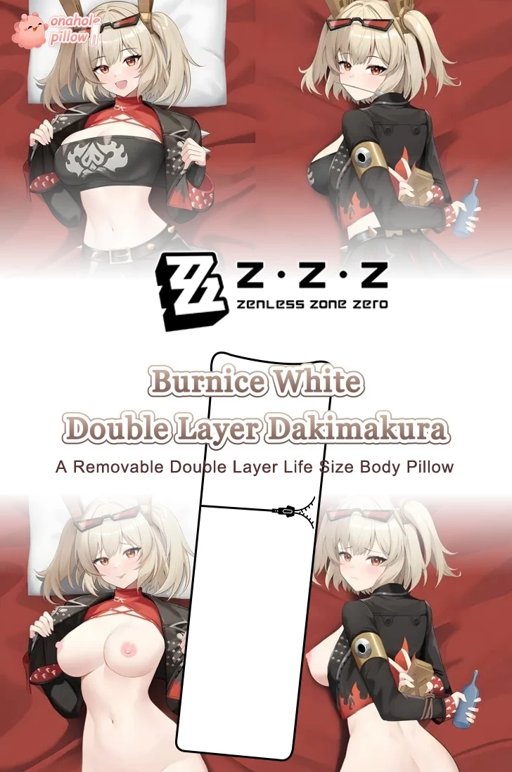 Burnice White Zenless Zone Zero Dual Layer Reversible Pillow
