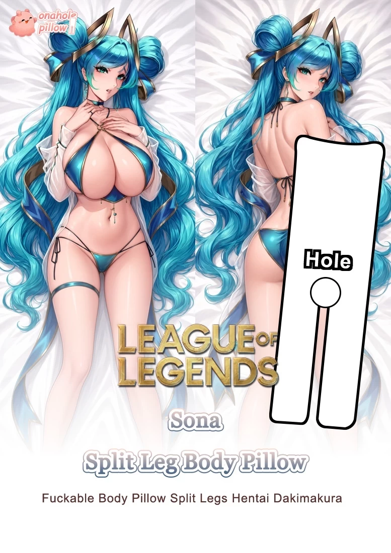 Sona League of Legends Split Leg Pillow Anime Dakimakura