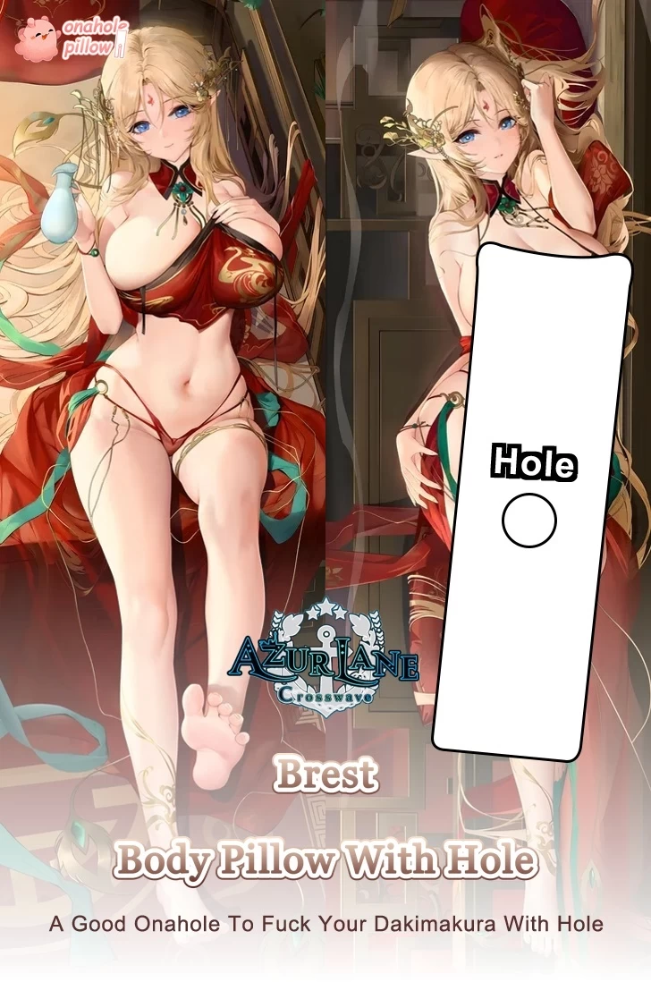 Brest Azur Lane Full Body Fuckable Dakimakura with Hole