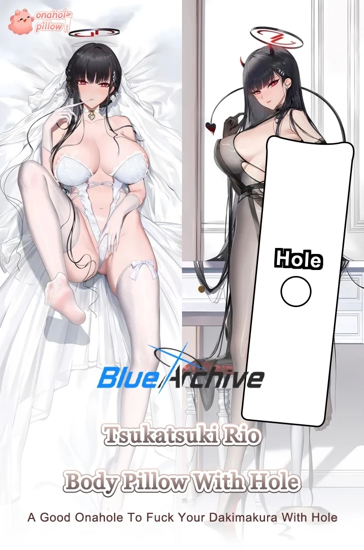 Tsukatsuki Rio Blue Archive Full Body Onahole Pillow with Hole