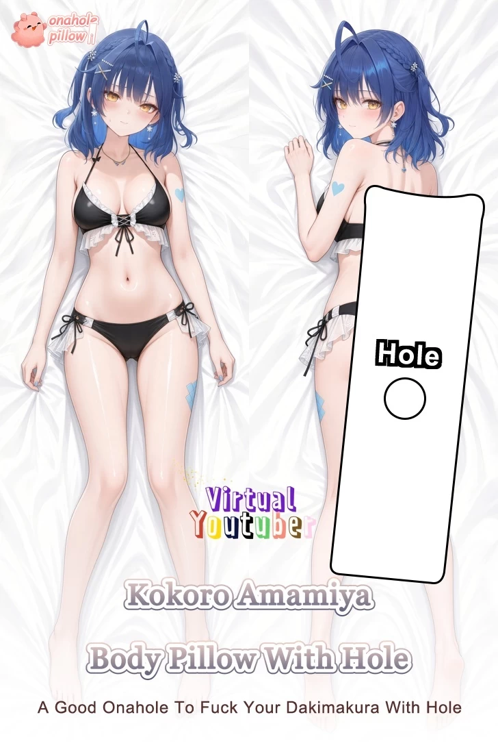 Kokoro Amamiya VTuber Full Body Fuckable Body Pillow with Hole