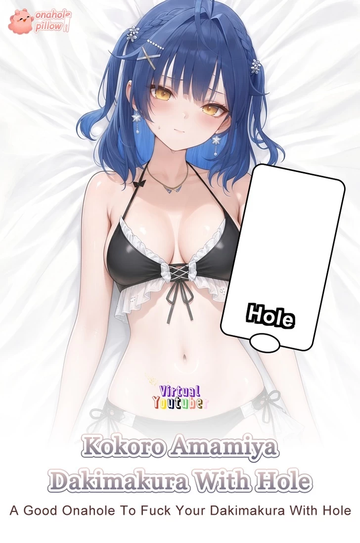 Kokoro Amamiya VTuber Half Body Torso Pillow with Hole