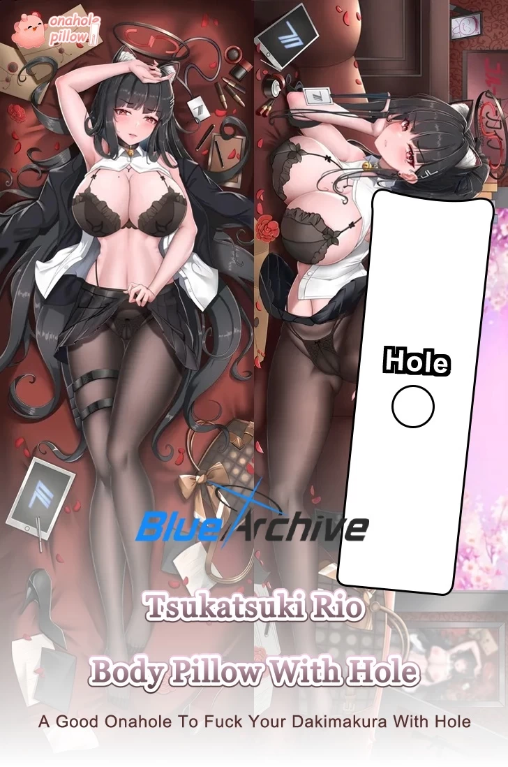 Tsukatsuki Rio Blue Archive Full Body Onahole Pillow with Hole