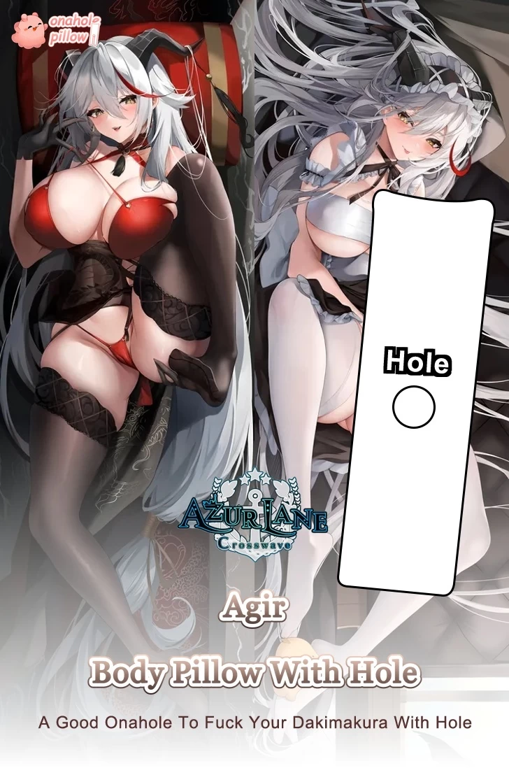 Agir Azur Lane Full Body Pillow with Onahole Anime Dakimakura