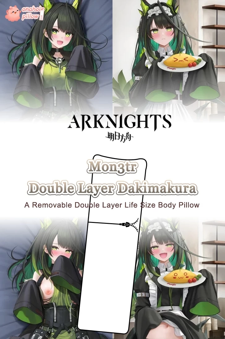 Mon3tr Arknights Detachable Double Layer Body Pillow