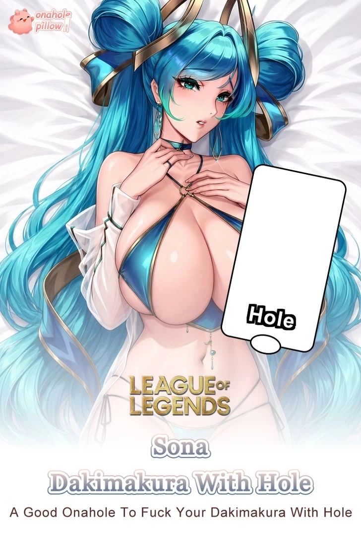 Sona League of Legends Half Body Torso Pillow with Hole