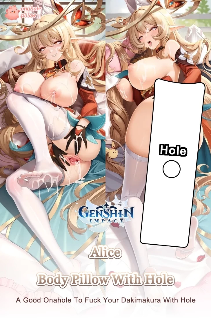 Alice Genshin Impact Full Body Onahole Dakimakura Pillow