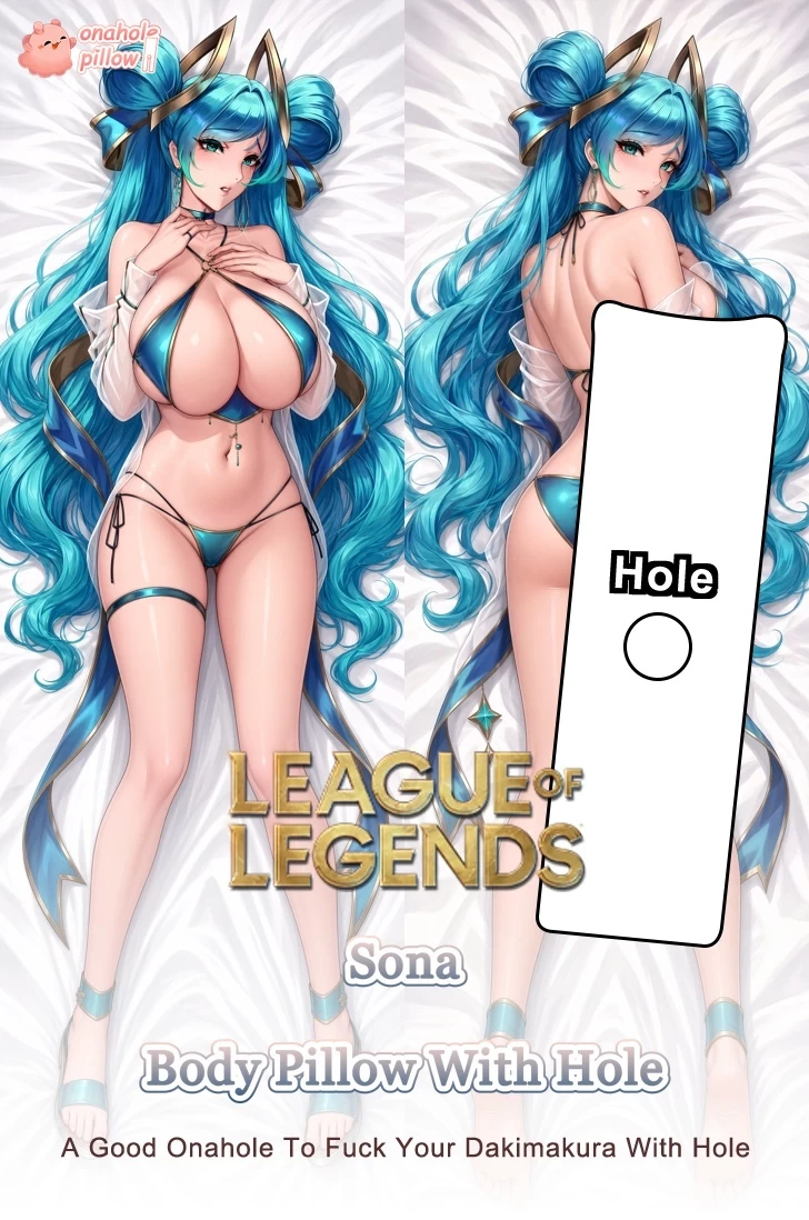 Sona League of Legends Full Body Dakimakura with Onahole