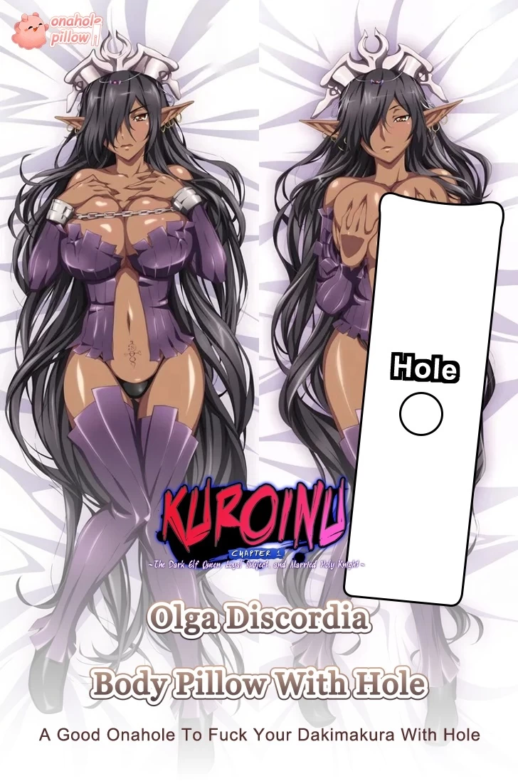 Olga Discordia Kuroinu Full Body Pillow with Onahole Anime Dakimakura