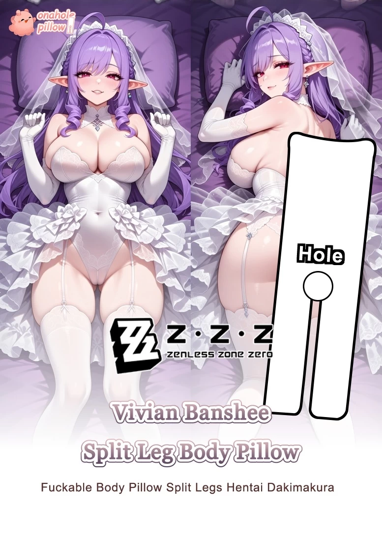 Vivian Banshee Zenless Zone Zero Between Legs Pillow with Hole