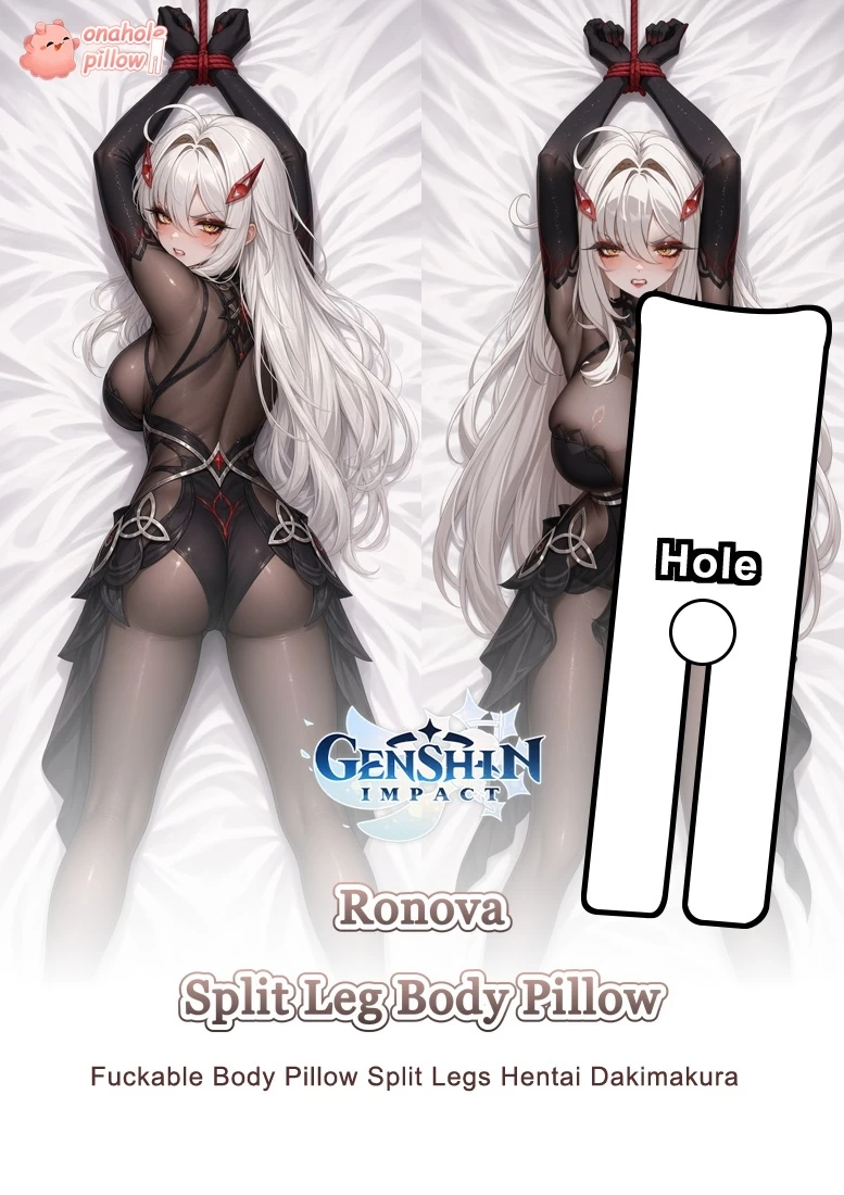 Ronova Genshin Impact Split Leg Body Pillow with Hole