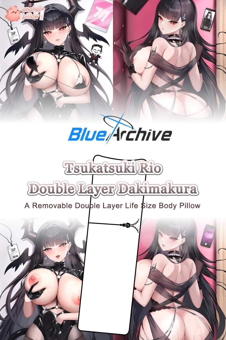 Tsukatsuki Rio Blue Archive Detachable Double Layer Body Pillow