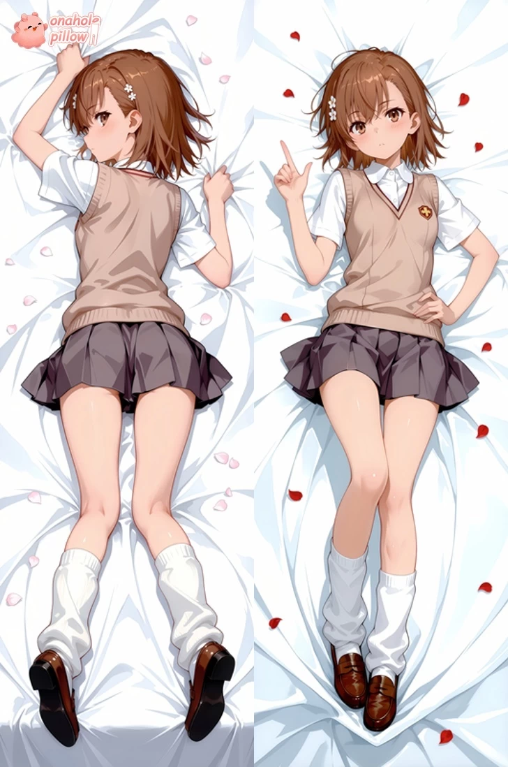 Misaka Mikoto A Certain Scientific Railgun Full Body Onahole Dakimakura with Hole