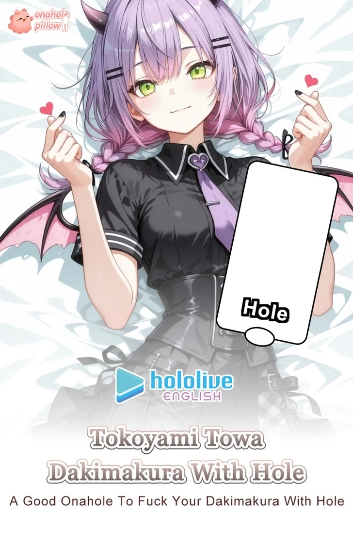 Tokoyami Towa Hololive Half Body Onahole Torso Pillow with Hole