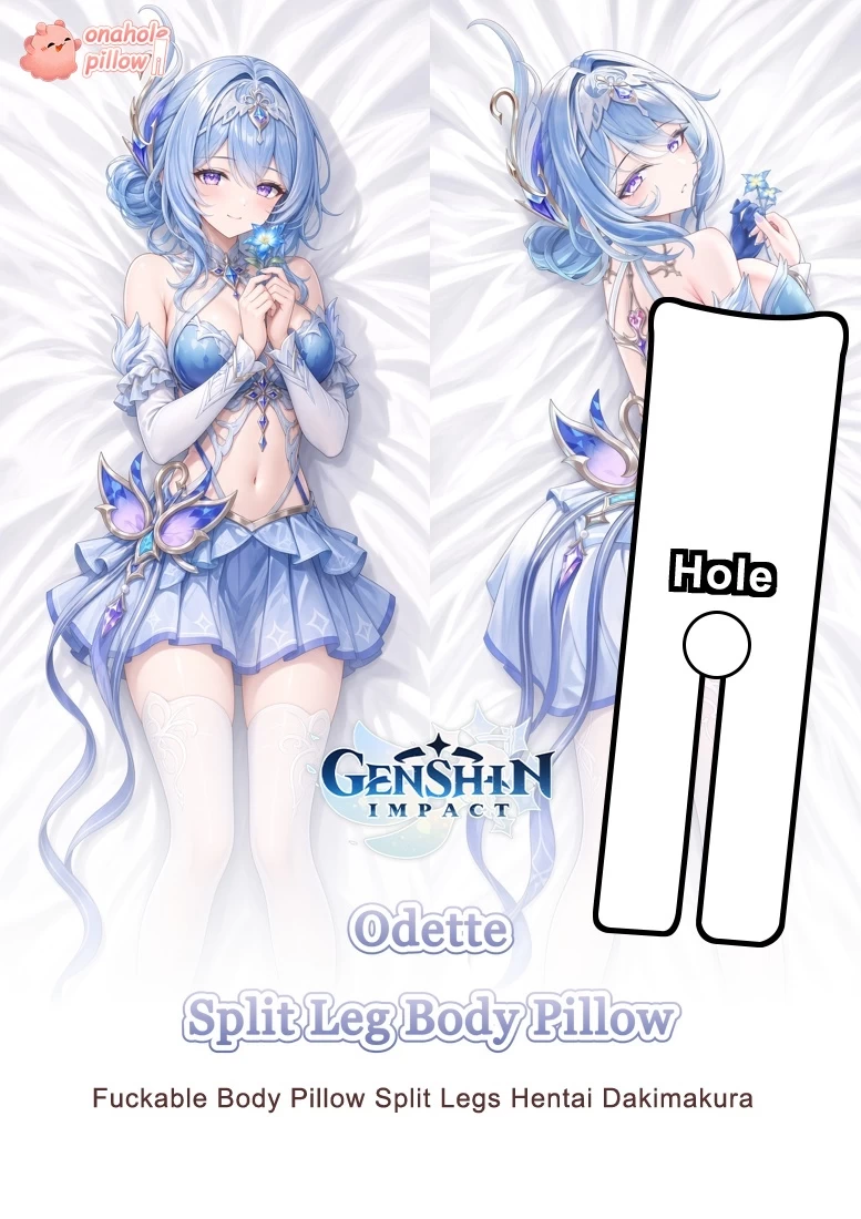 Odette Genshin Impact Split Leg Body Pillow with Hole