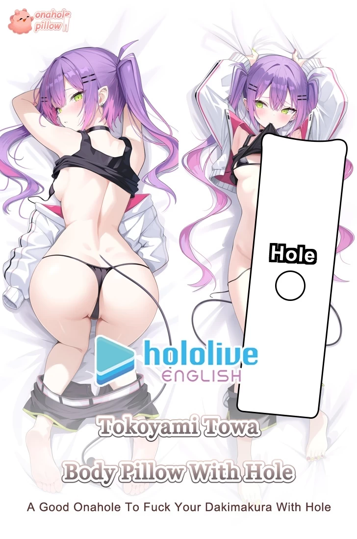 Tokoyami Towa Hololive Full Body Pillow with Onahole Anime Dakimakura