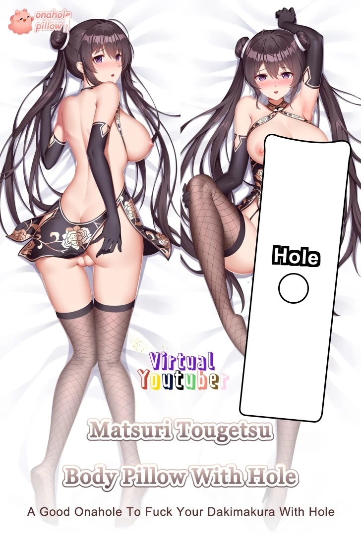 Matsuri Tougetsu VTuber Full Body Onahole Body Pillow with Hole