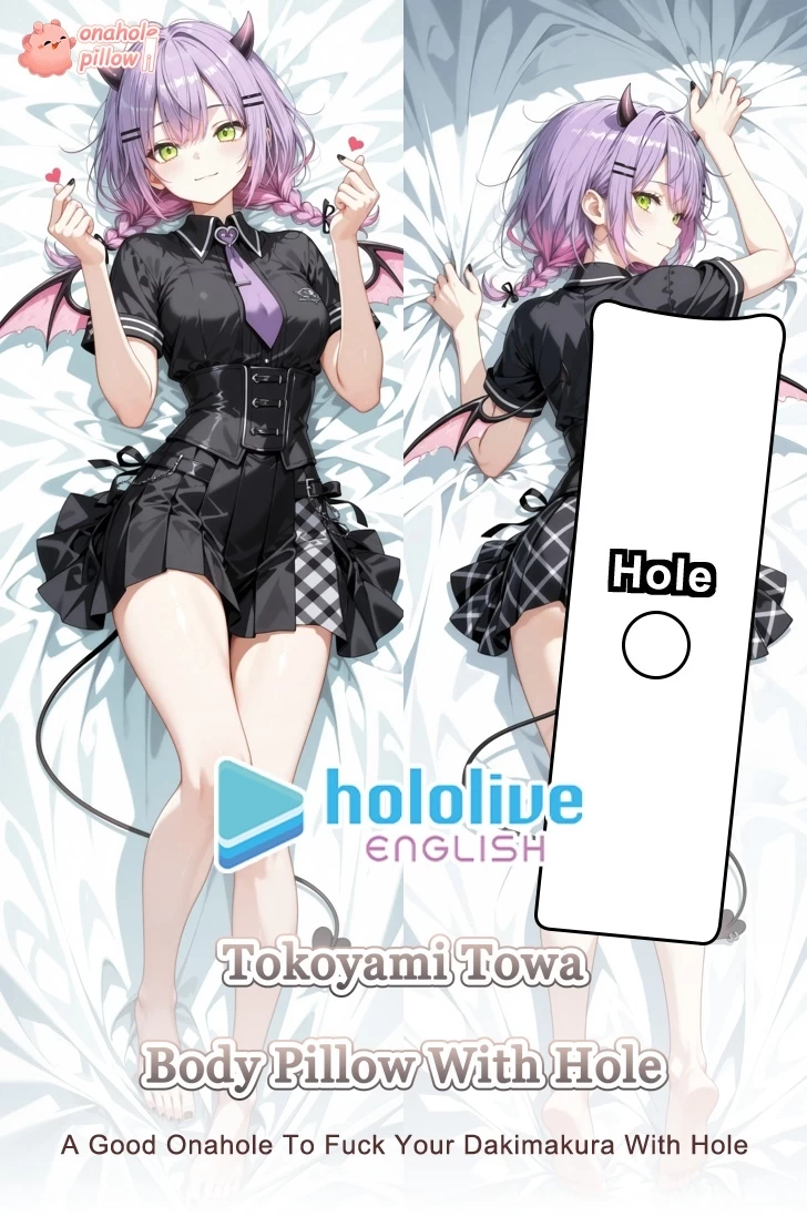 Tokoyami Towa Hololive Full Body Pillow with Onahole Anime Dakimakura