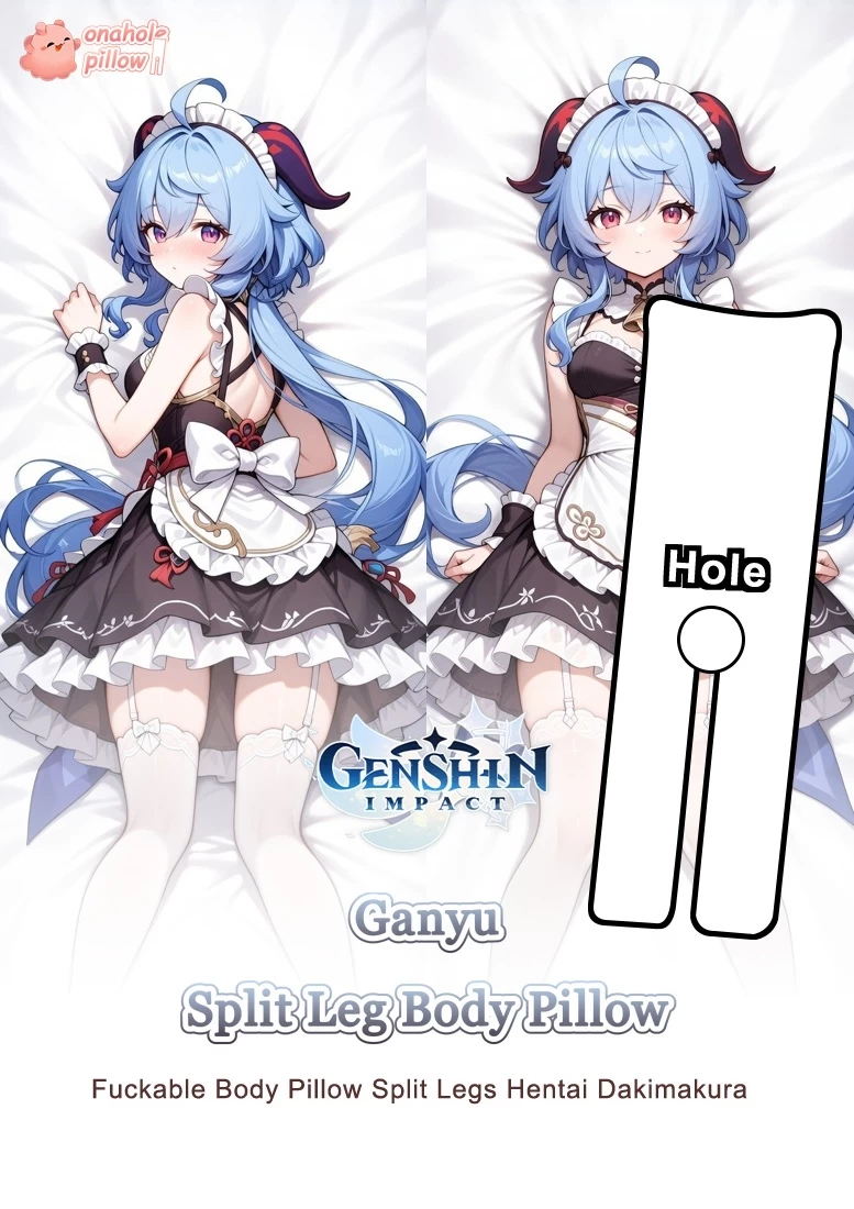 Ganyu Genshin Impact Split Leg Body Pillow with Hole