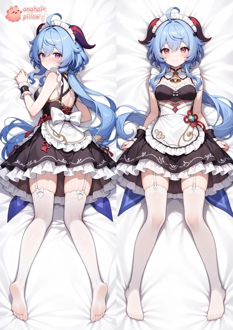 Ganyu Genshin Impact Split Leg Body Pillow with Hole