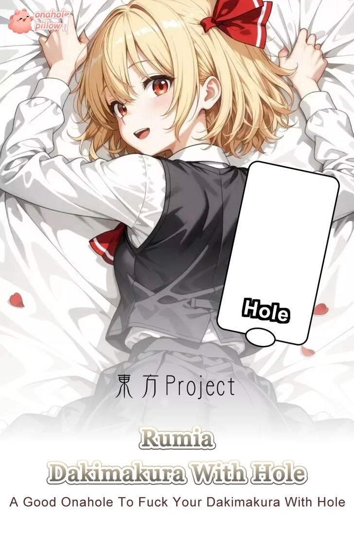 Rumia Touhou Project Half Body Onahole Pillow with Hole