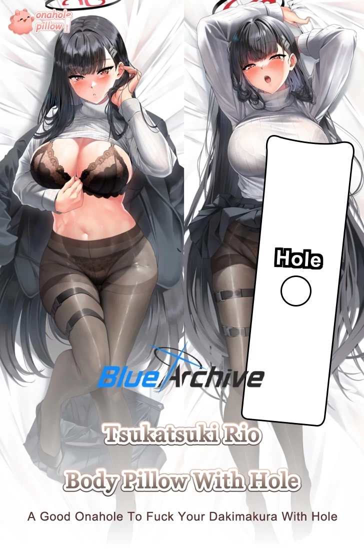 Tsukatsuki Rio Blue Archive Full Body Dakimakura Onahole Pillow