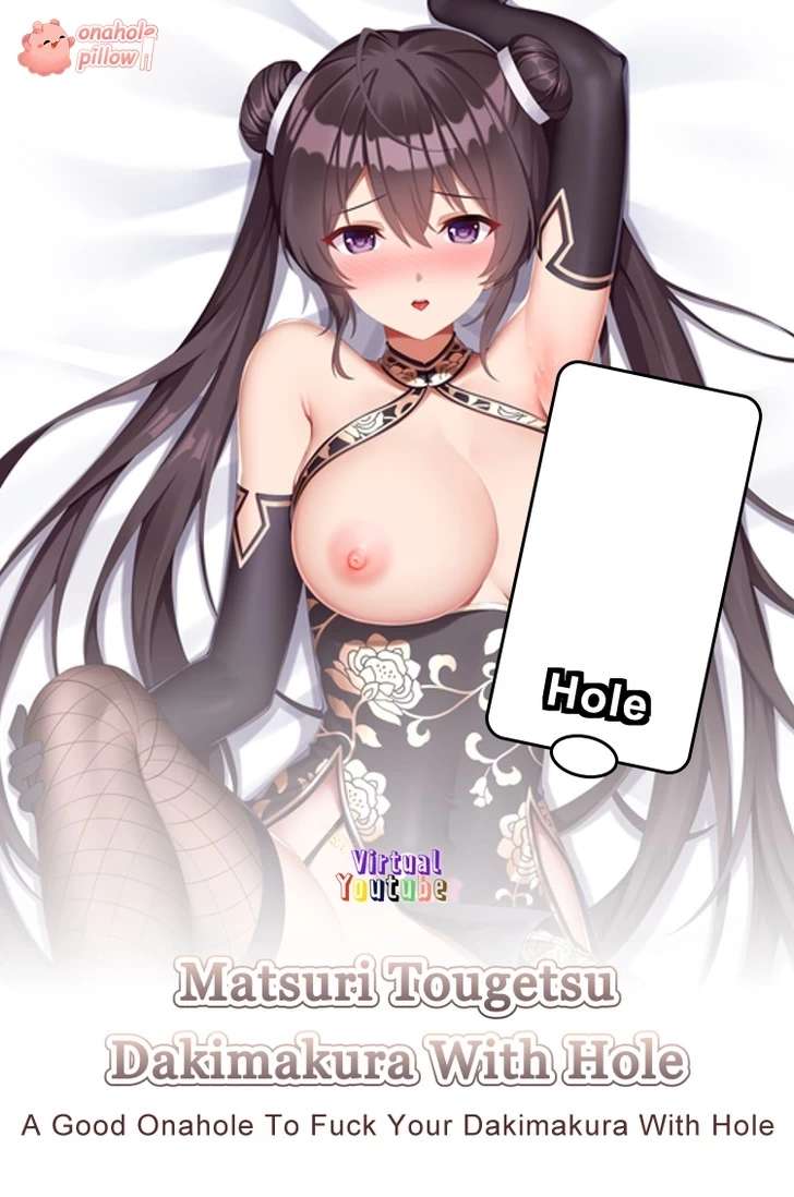 Matsuri Tougetsu VTuber Half Body Onahole Torso Pillow with Hole