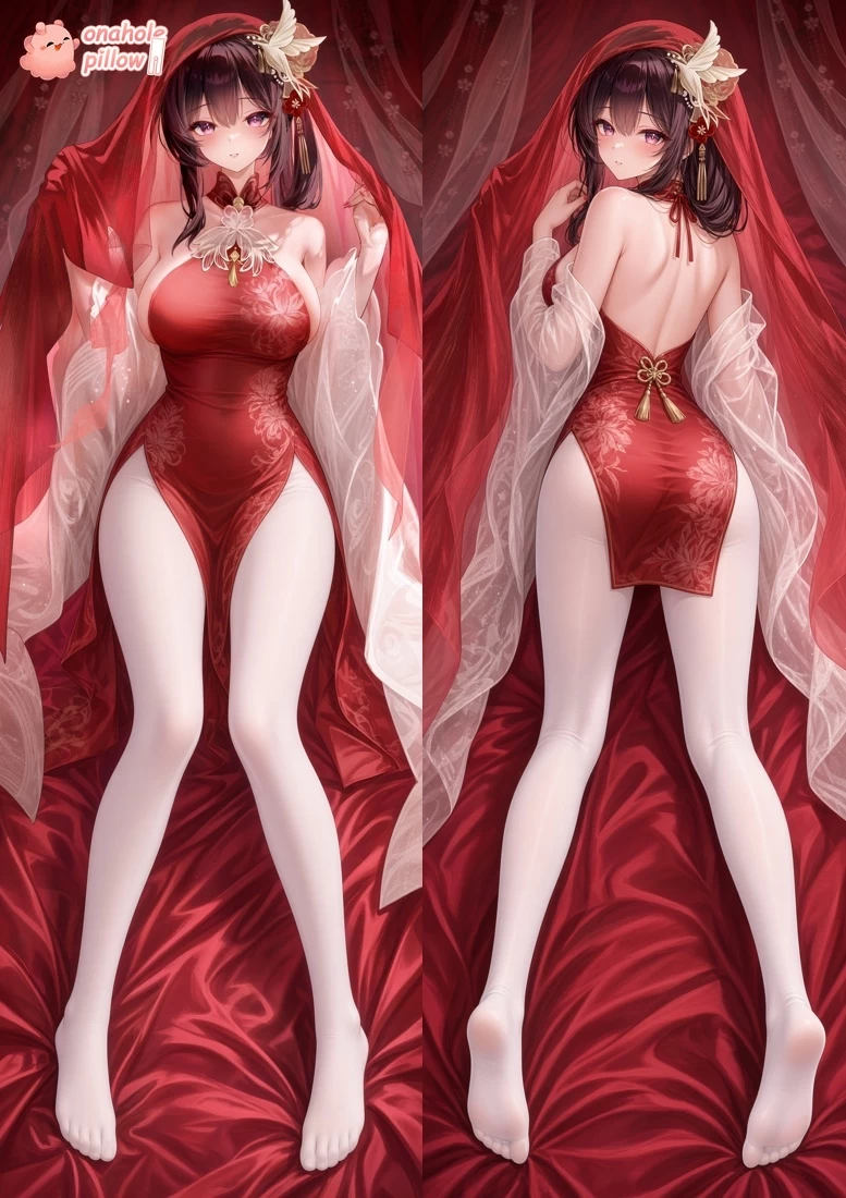 Chen Hai Azur Lane Split Leg Body Pillow with Hole